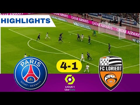 Paris Saint Germain vs FC Lorient (4-1) Highlights Resumen