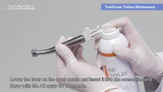 Maintenance video for TwinPower highspeed handpiece