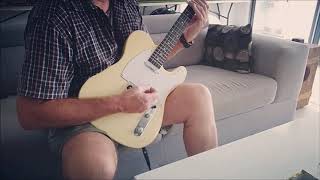 Cigarboxgeetar-Slidin in Blues