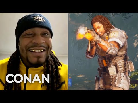 マーショーン・リンチが「プレデター」にカメオ出演。ハンティング・グラウンド」 - CONAN on TBS (Marshawn Lynch On His Cameo In "Predator: Hunting Grounds" - CONAN on TBS)