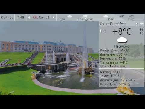 Погода. Санкт-Петербург. 20-21 сентября 19 г.