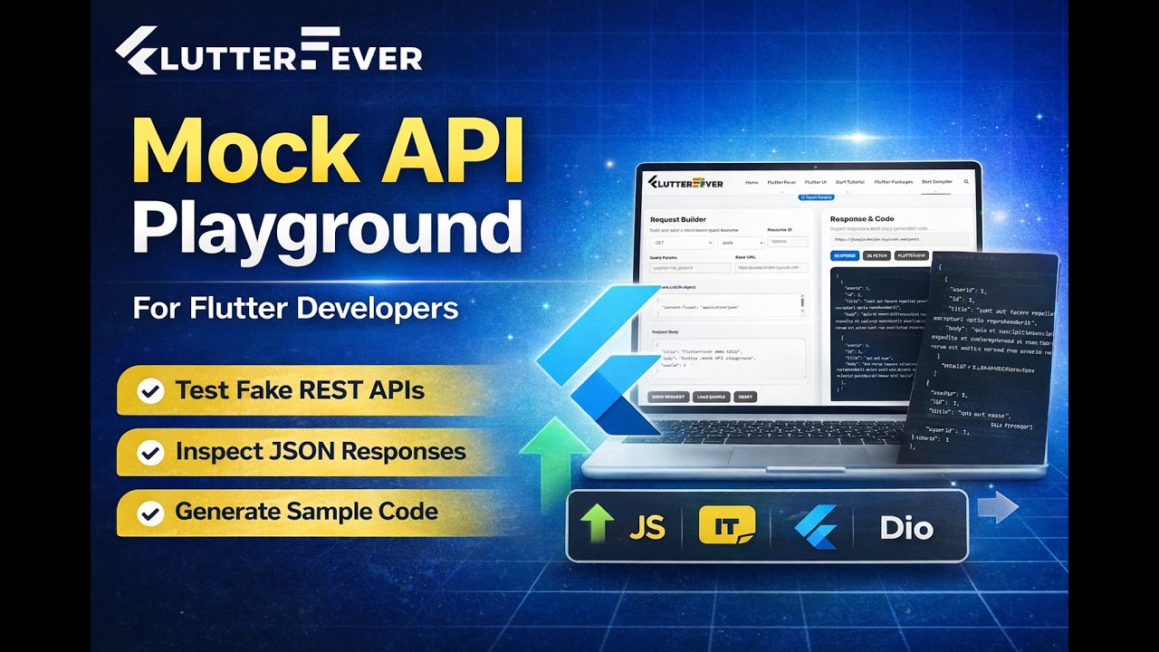 Learn REST API with Mock API Playground | Flutter API Tutorial for Beginners | Flutterfever