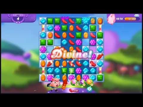 Candy Crush Friends Saga Level 961 - NO BOOSTERS 👩‍👧‍👦 | SKILLGAMING ✔️
