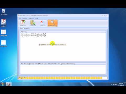 PDF Word Count & Frequency Statistics Software