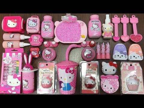 Special Series PINK Hello Kitty | Mixing Random Things into Slime | Tep Slime