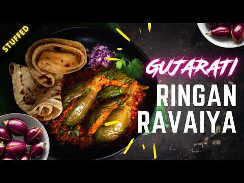 AMAZING RINGAN RAVAIYA | GUJARATI STUFFED AUBERGINE CURRY | Sanjana.Feasts