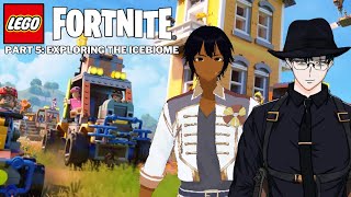 Exploring the snow biome! with @terence1m1 【Lego Fortnite】