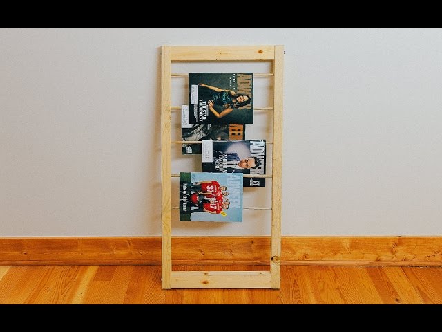 How To Make A Dowel Magazine Rack
