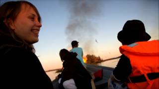 preview picture of video 'Juhannuskokko (/ midsummer bonfire) in Saimaa'