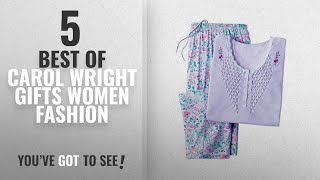 Carol Wright Gifts Women Fashion [2018 Best Sellers]: Carol Wright Gifts Smocked-Top Pajamas &