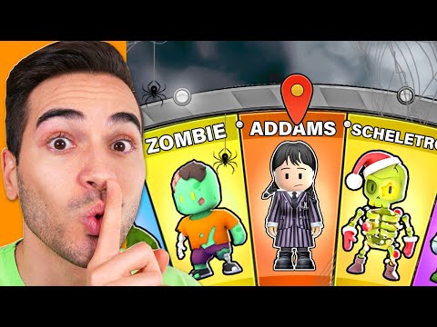 GIOCO A STUMBLE GUYS CON LA SKIN DI MERCOLEDÌ ADDAMS!!