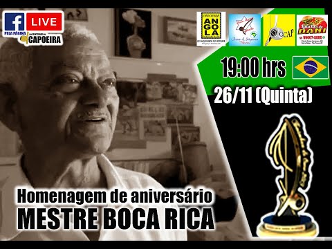 167ª LIVE NA IDENTIDADE DO CAPOEIRA - MESTRE BOCA RICA (Aniversário)