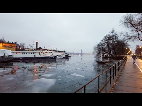 Evening Walk in Stockholm, Sweden - Söder Mälarstrand