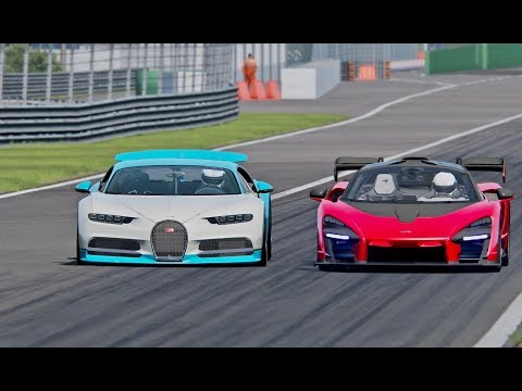 Bugatti Chiron vs McLaren Senna P15 - Monza