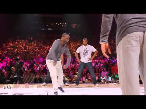 Bruce Ykanji & Gator vs Nelson & Franqey at Juste Debout Steez 2012  YAK FILMS - Popping Battle