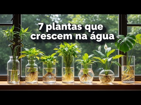 7 plantas que crescem na agua e sombra