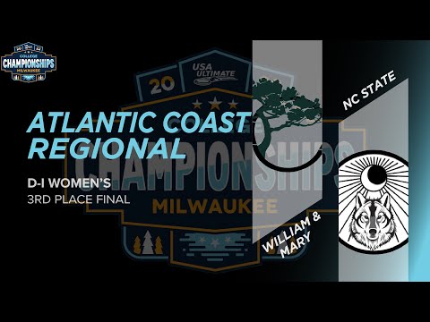 William & Mary vs. NC State | Women's 3rd Place Final | Atlantic Coast Regional 2022
