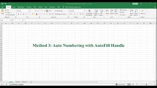 How to Auto Numbering in Excel