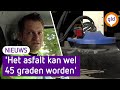 Met 33 graden rijdt Gerty in Zutphen op de strooiwagen