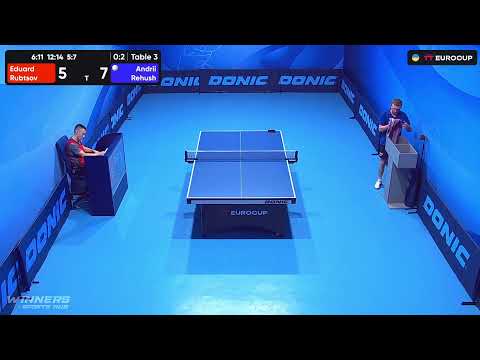 17:35 Eduard Rubtsov - Andrii Rehush 03.09.2023 TT Euro.Cup  Ukraine Master. TABLE 3