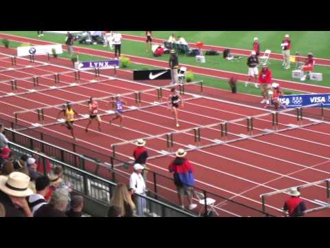 Womens Heptathlon 100m hurdles Heat 2 2011 USA Junior T&F Champs June 23, 2011