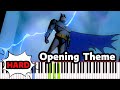 Opening Theme - Batman : The Animated Series - Piano Tutorial - Synthesia