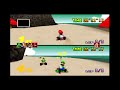 Mario Kart 64 N64 03 Mushroom Cup Koopa Troopa Beach 50cc 2 Player