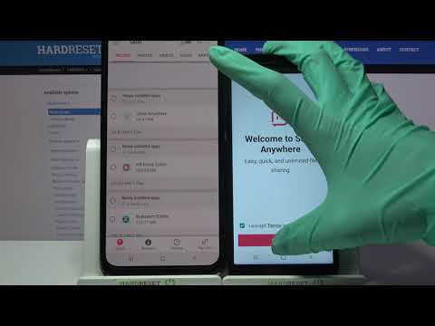 How to Transfer files from Samsung Device to Samsung Galaxy A01 Core -  Send Anywhere App