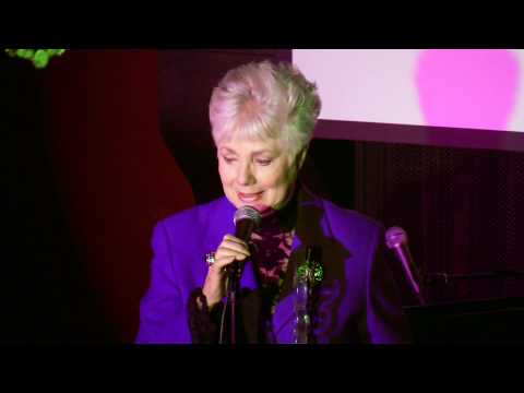 Shirley Jones accepting the Icon Entertainment Award at Ryan Black's 88 Cabaret