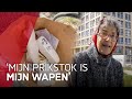 Sophia (83) raapt zwerfvuil op