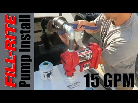 Fill-Rite FR1210G Fuel Transfer Pump Install Video