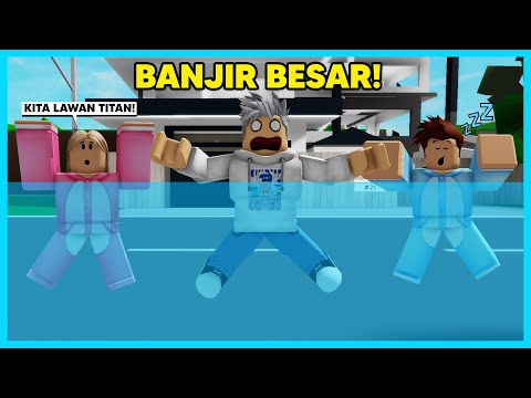 MIPAN & ZUZUZU Ke Masa Depan Untuk Mencegah Banjir Karena TITAN! (Brookhaven)