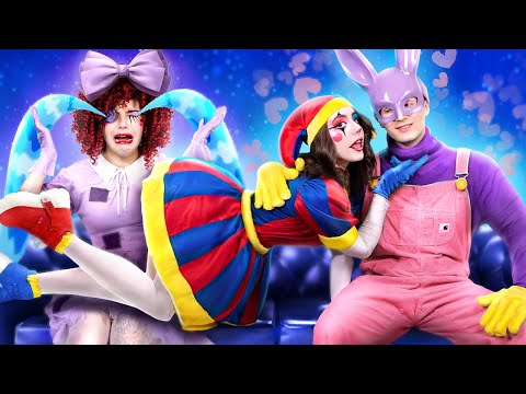 ¡Historia de Amor El Asombroso Circo Digital! ¡Desafío extremo del escondite en cajas!