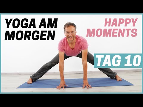 10 Minutes of Happy Moments - Relax! | HAPPY MORNING YOGA (Day 10)