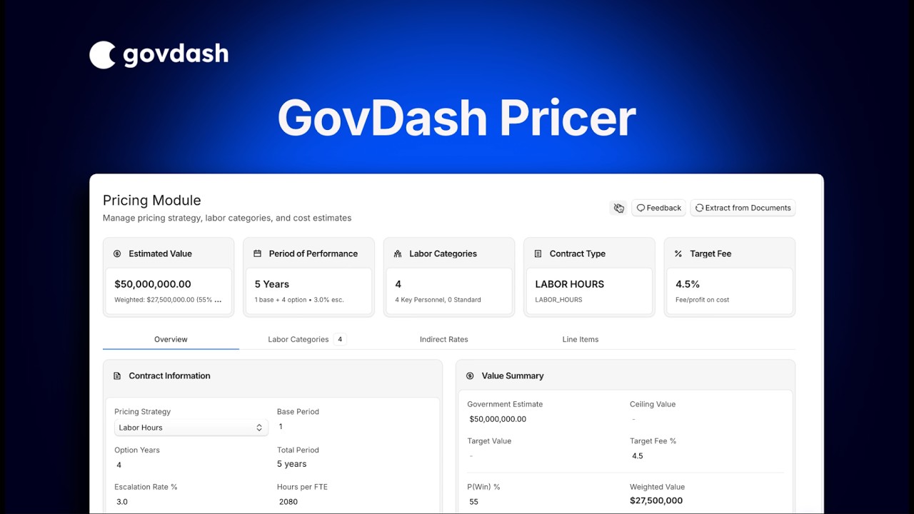 GovDash Pricer