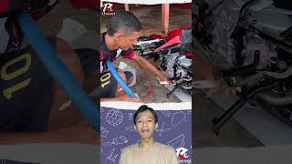 Download lagu Cara mencuci motor bersih sampai ke kolong kolong #youtubeshorts mp3