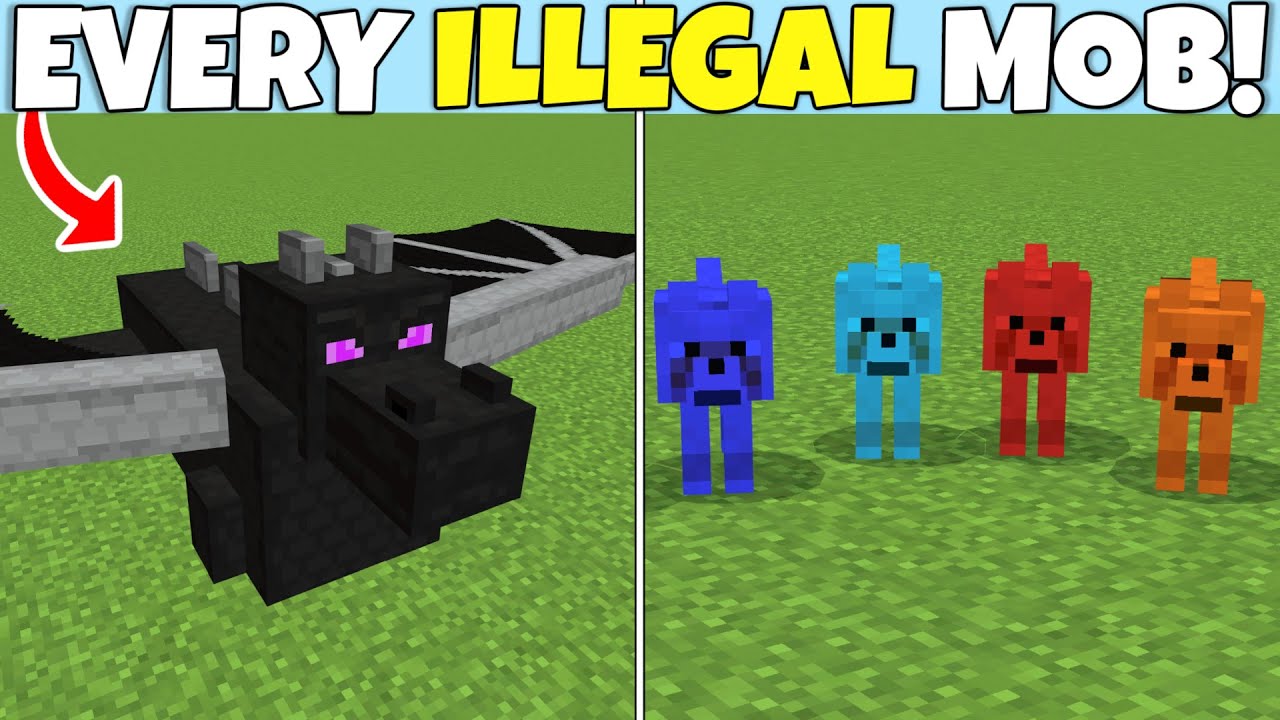 I Collected Every CURSED Mob In Minecraft! (Bedrock Edition)
