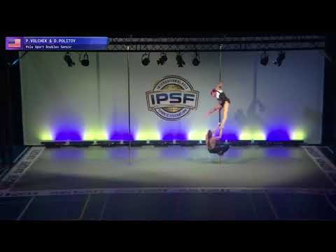 2017 World Pole Sports Doubles Champions Polina Volchek & Dimitry Politov of USA