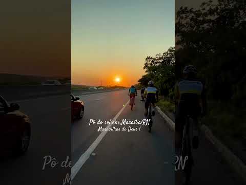 Pô do sol na cidade de Macaíba/RN