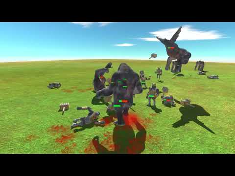 X15 Ghor Hammer vs X5 Goro The Giant - Animal Revolt Battle Simulator