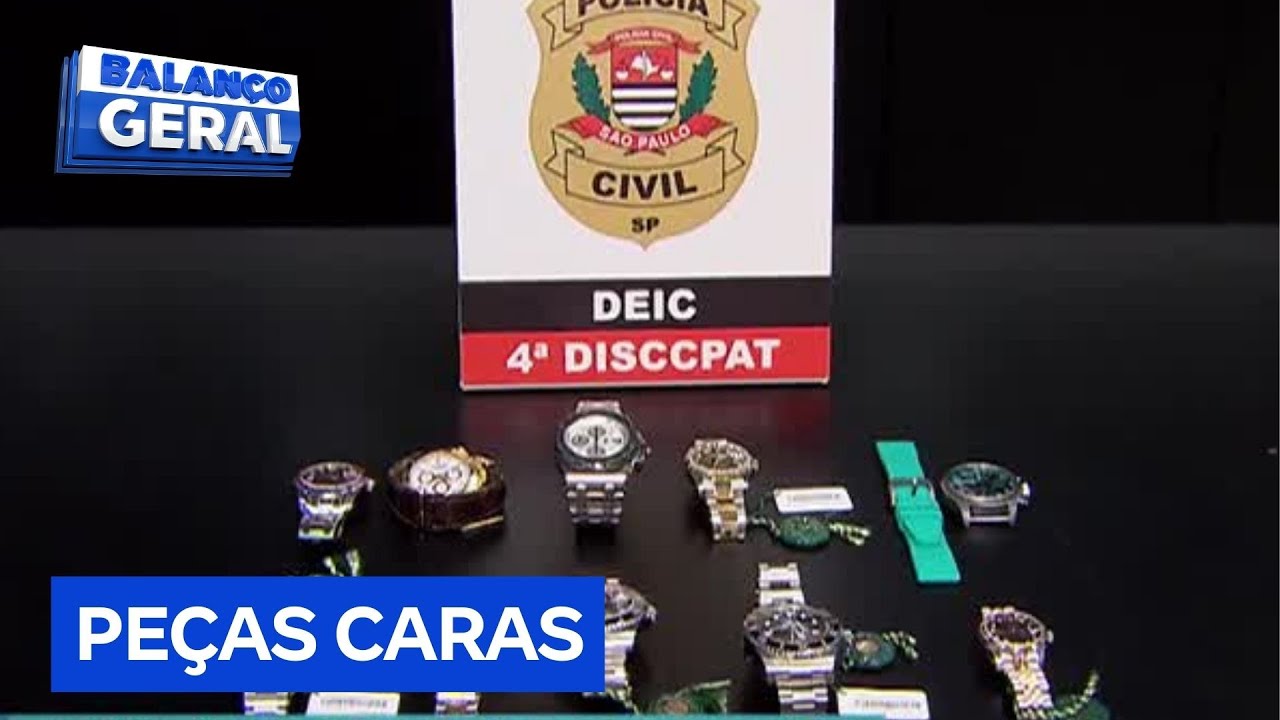 Polícia apreende 15 relógios de luxo avaliados em quase R$ 1 milhão com piloto de avião argentino