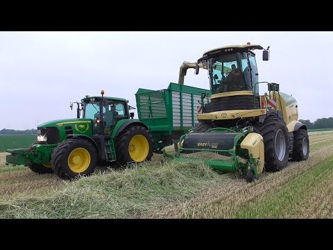 Grünroggen häckseln mit neue Krone BiG X!