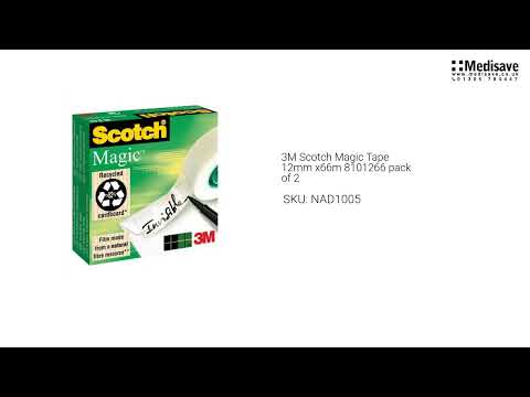 3M Scotch Magic Tape 12mm x66m 8101266 pack of 2 NAD1005 1920x1080