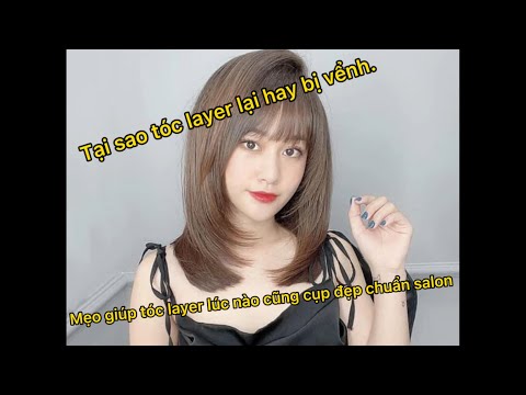 cách sấy tóc duỗi cụp layer tại nhà