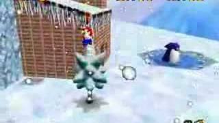 Super Mario 64: Walkthrough (Frosty Slide for 8 Re