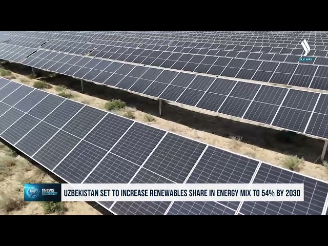 Узбекистан к 2030 году намерен увеличить долю ВИЭ в энергобалансе до 54%
