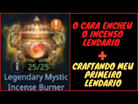 encheu o incenso lendario | craftando meu primeiro lendario | Cortes do Mir4 Brasil