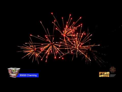 Shooting fan shape cake 30 shots PYROSHINE BS020