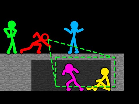 Stickman VS Minecraft: Hide And Seek Hacker - AVM Shorts Animation