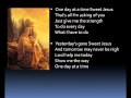One day at a time (lyrics) 